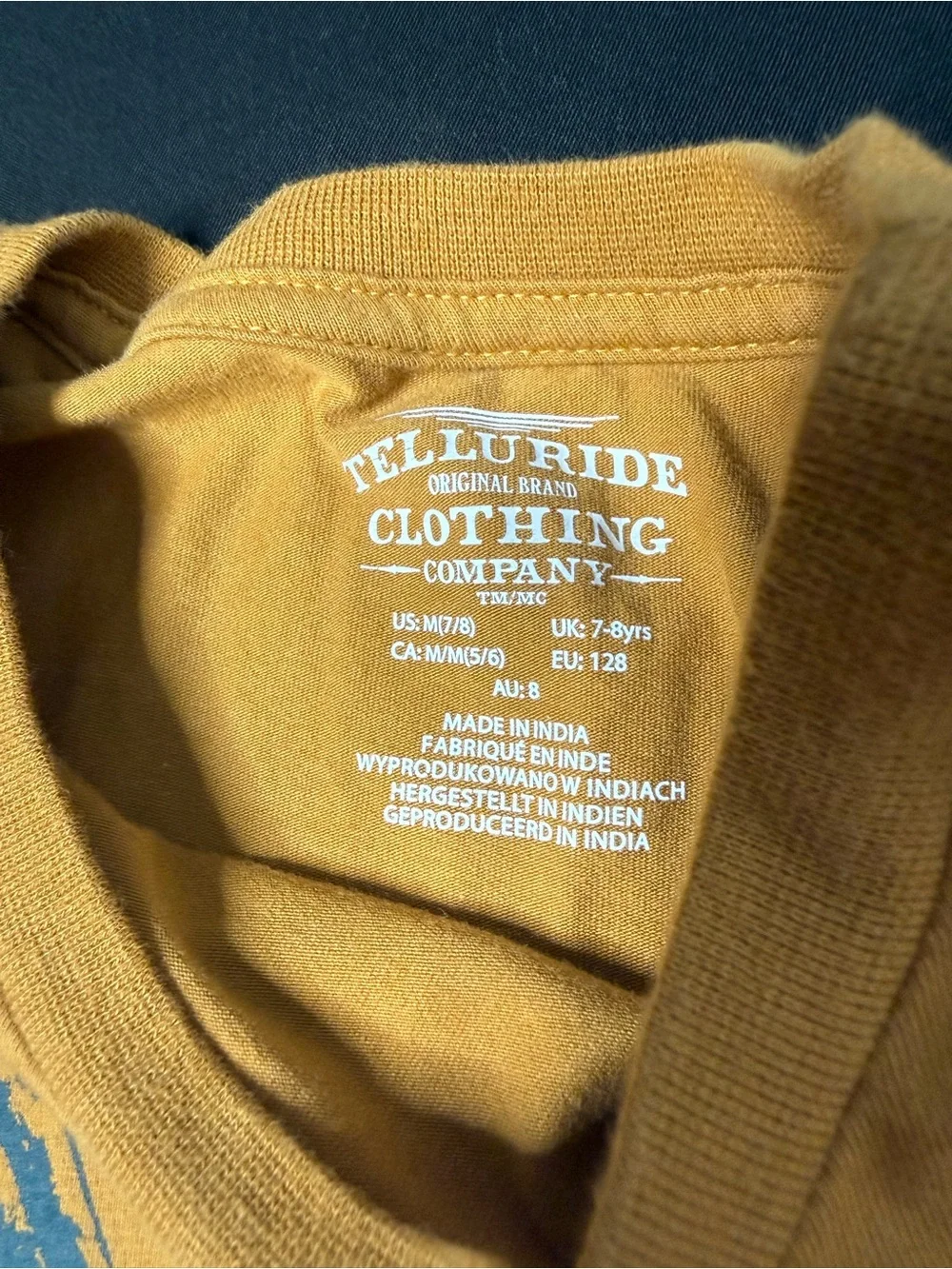 Telluride kids Off-Road Adventure Set - Mustard Yellow & Heather Gray size 7/8